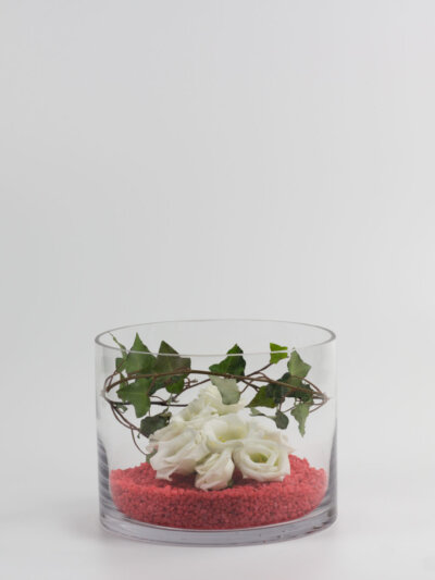 Vase rond à fond plat